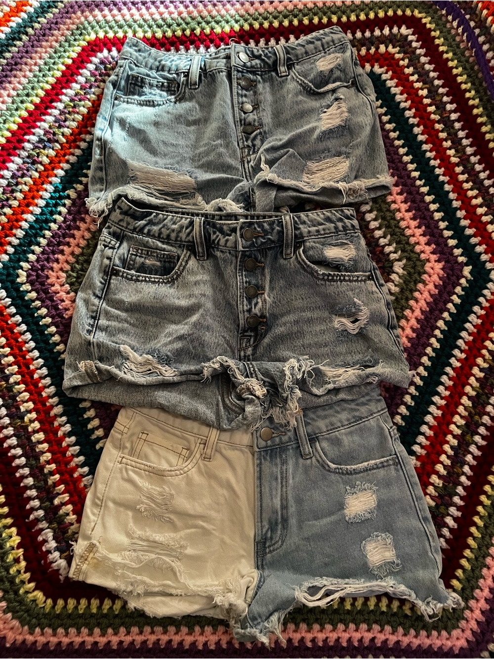 Altard State Denim shorts bundle of 3 pairs 25/xs